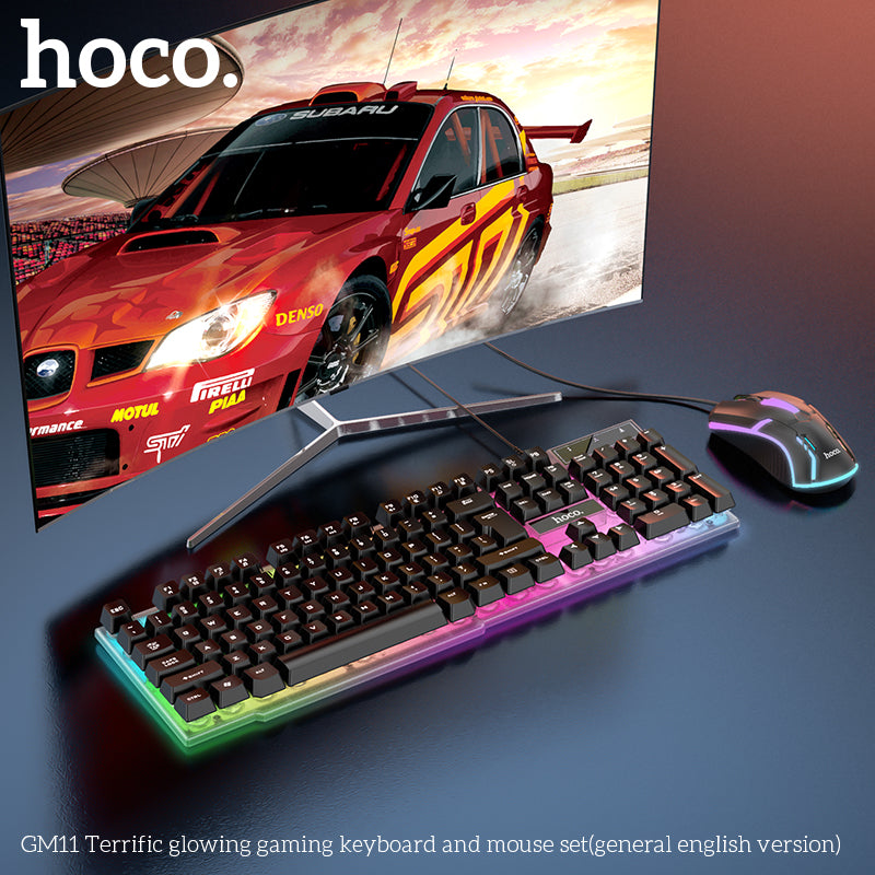 Hoco GM11 Gaming Keyboard & Mouse Combo (Black)