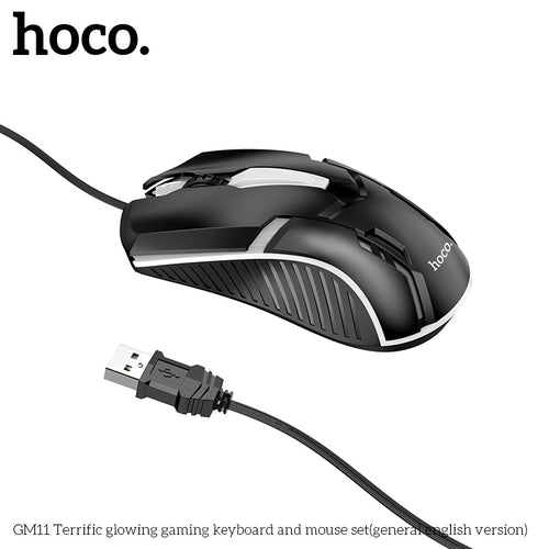 Hoco GM11 Gaming Keyboard & Mouse Combo (Black)