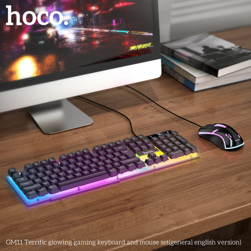 Hoco GM11 Gaming Keyboard & Mouse Combo (Black)