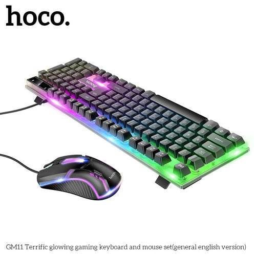 Hoco GM11 Gaming Keyboard & Mouse Combo (Black)