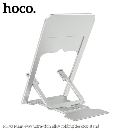 Hoco PH43 Ultra-Thin Folding Desktop Stand (Silver)