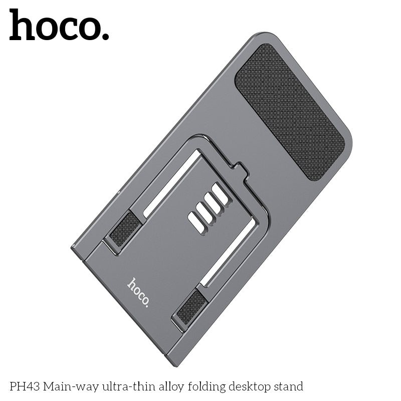 Hoco PH43 Ultra-Thin Folding Desktop Stand (Grey)