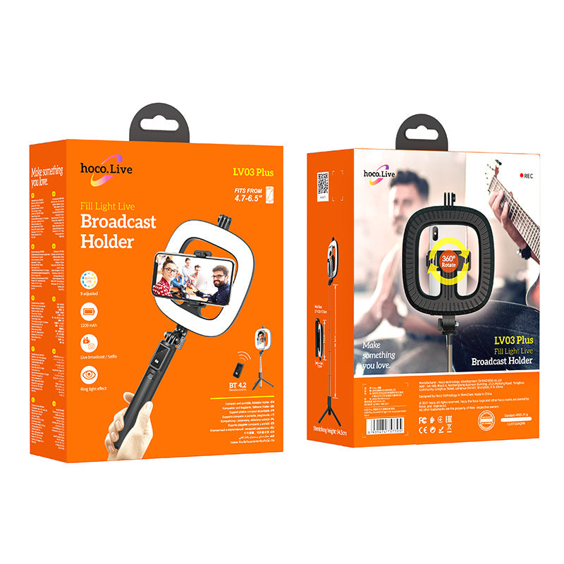 Hoco LV03 Plus Showfull fill light live broadcast holder