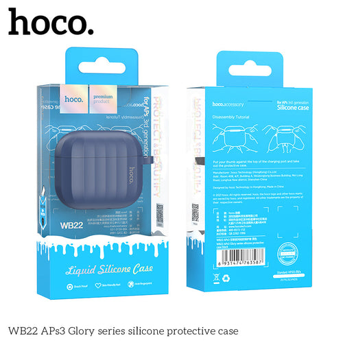 Hoco WB22 APs3 Glory Series Silicone Protective Case (Dark Blue)