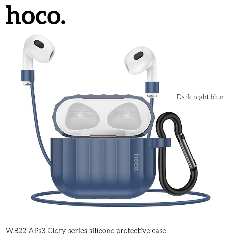 Hoco WB22 APs3 Glory Series Silicone Protective Case (Dark Blue)