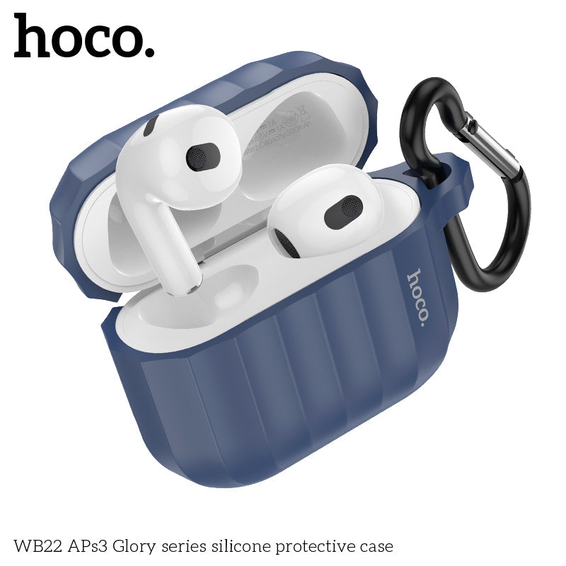 Hoco WB22 APs3 Glory Series Silicone Protective Case (Dark Blue)