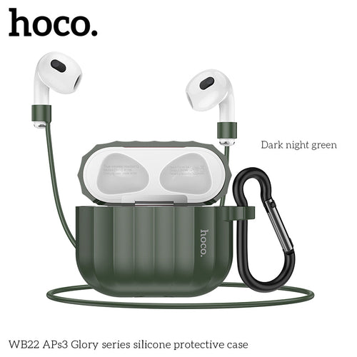 Hoco WB22 APs3 Glory Series Silicone Protective Case (Dark Green)