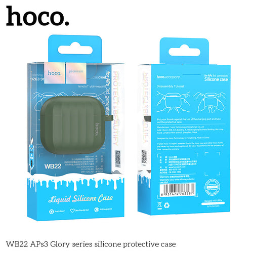Hoco WB22 APs3 Glory Series Silicone Protective Case (Dark Green)