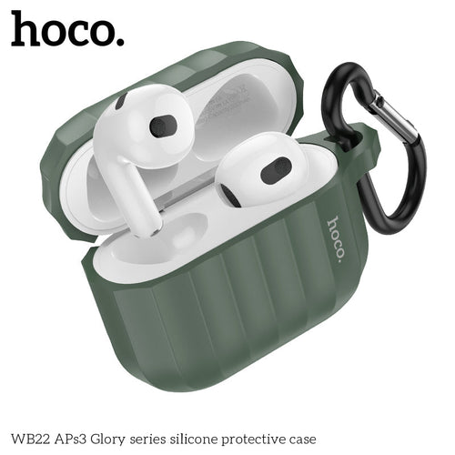 Hoco WB22 APs3 Glory Series Silicone Protective Case (Dark Green)
