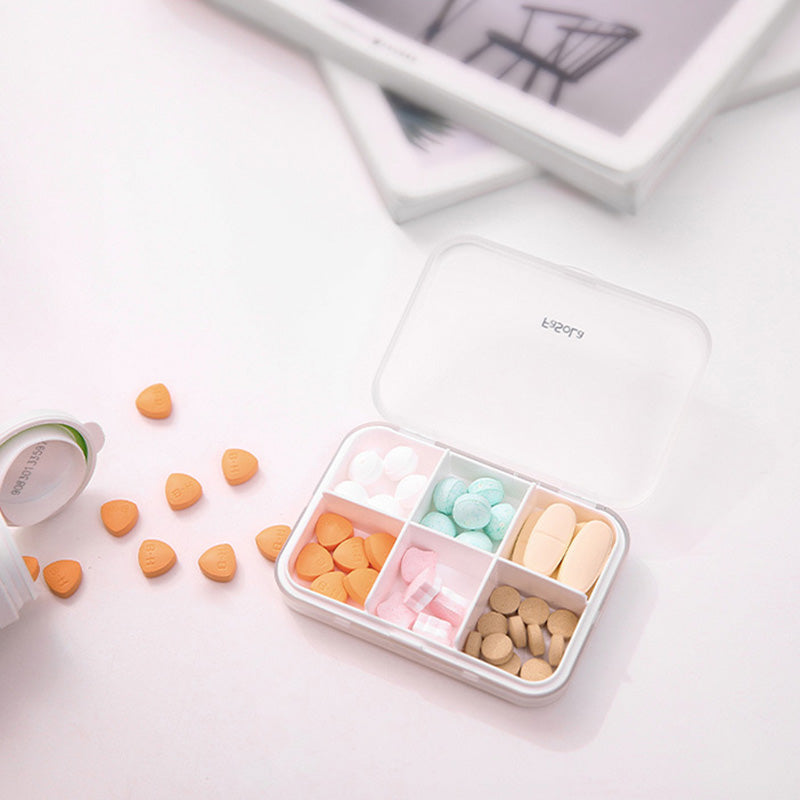 Fasola 6 Grids Organizer Pill Box