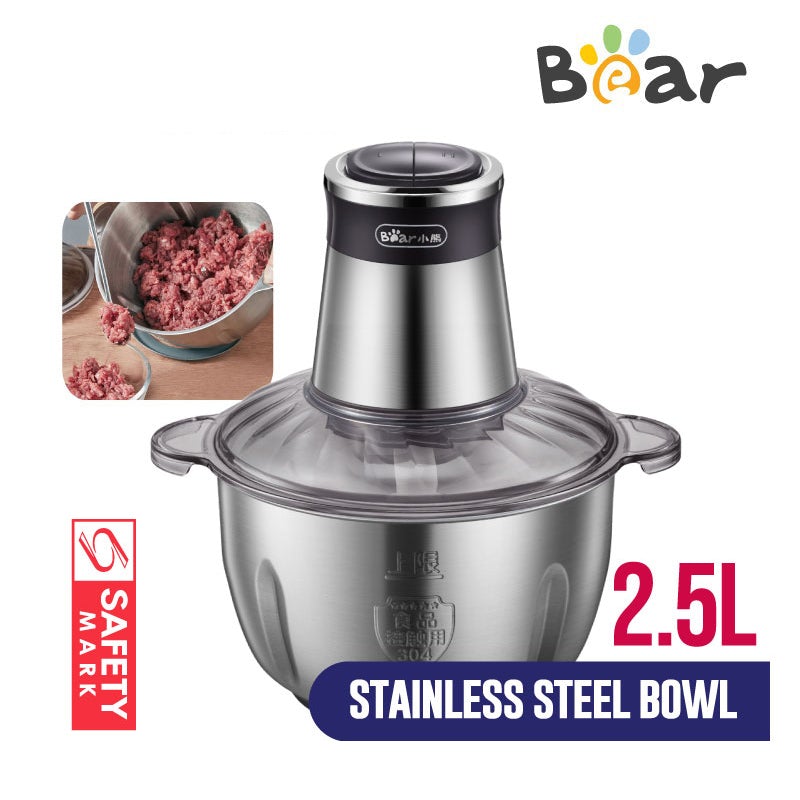 Bear Stainless Steel Chopper 2.5L (QSJ-C04H5)