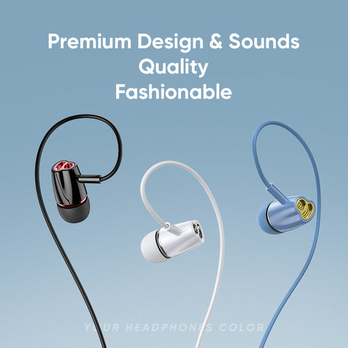 Joyroom Dynamic in-Ear Wired Control Headphone (Black)