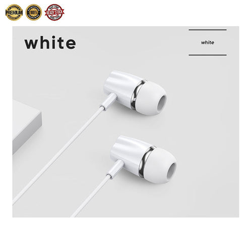 Joyroom Dynamic in-Ear Wired Control Headphone (White)