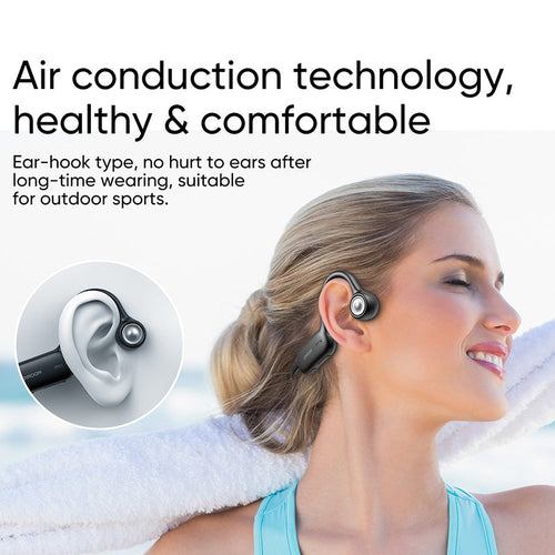Joyroom Air Conduction Wireless Headphones (x2) (Black)