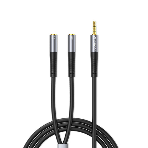 ORICO AX2-10-BK-BP 3.5mm Headphone Splitter Mic Cable 1M (Black)