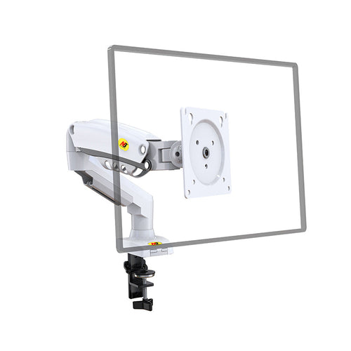 Northbayou F80 Single Monitor Arm (White)