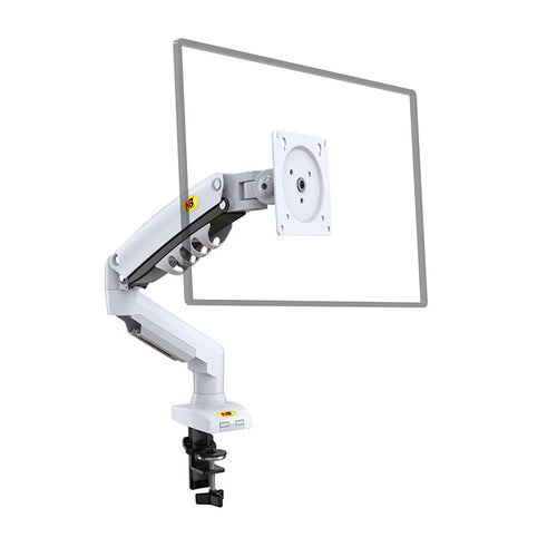 Northbayou F80 Single Monitor Arm (White)