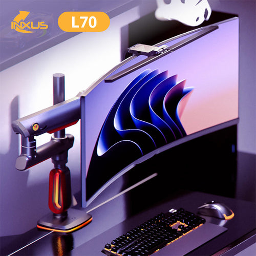 Northbayou L70 Gaming Monitor Arm Red with RGB