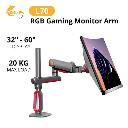 Northbayou L70 Gaming Monitor Arm Red with RGB