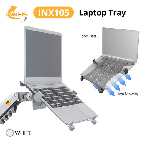 INXUS INX105 Laptop Tray Up to 17.3-inch (White)