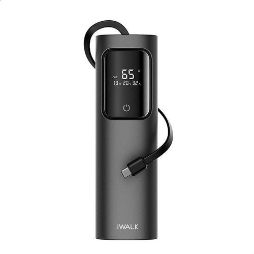 iWalk Tanker 20000mAh 65W PD Black w/built in Type C cable Powerbank