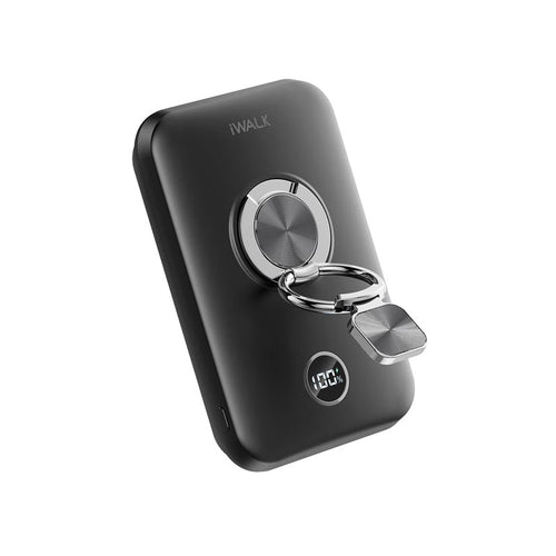 IWalk PowerGrip 10000mAh Magnetic Wireless PowerBank for iPhone (Black)