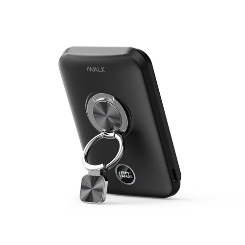 IWalk PowerGrip 10000mAh Magnetic Wireless PowerBank for iPhone (Black)