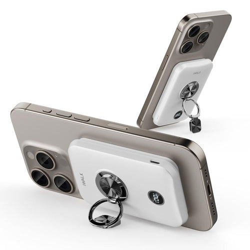 IWalk PowerGrip 10000mAh Magnetic Wireless PowerBank for iPhone (White)
