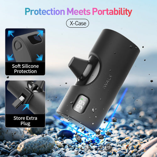 iWalk Linkpod X 5000mAh 20W Fast Charge 2-in-1 PB (Black)