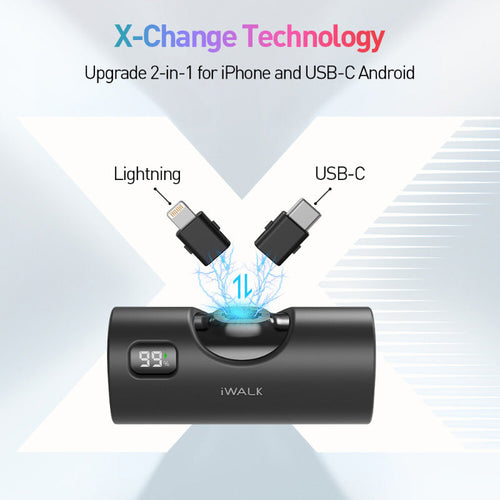 iWalk Linkpod X 5000mAh 20W Fast Charge 2-in-1 PB (Black)