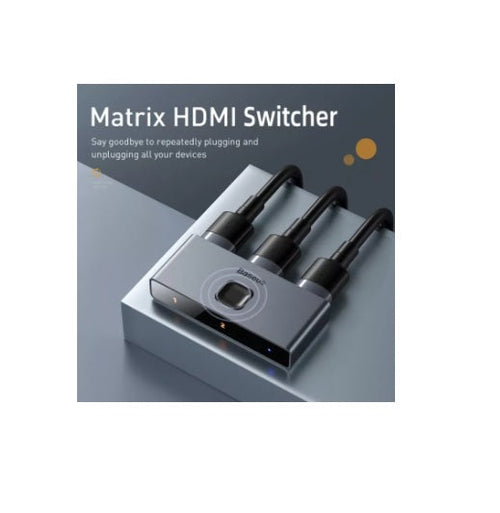 Baseus CAHUB-BC0G Matrix HDMI Switch (Grey)