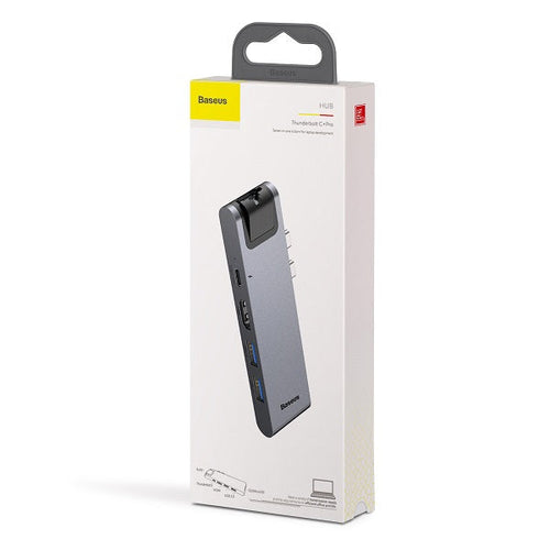 Baseus CAHUB-L0G thunderbolt C+Pro smart HUB docking station (Grey)