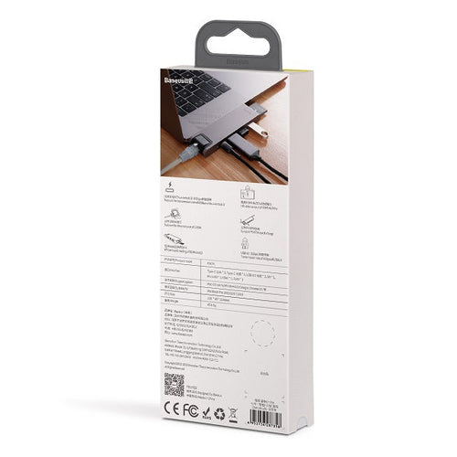 Baseus CAHUB-L0G thunderbolt C+Pro smart HUB docking station (Grey)