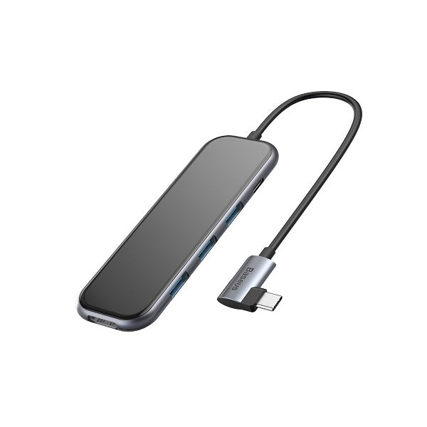 Baseus CAHUB-BZ0G Multi-functional HUB (Type-C to 3xUSB3.0+HD4K+PD) (Gray)