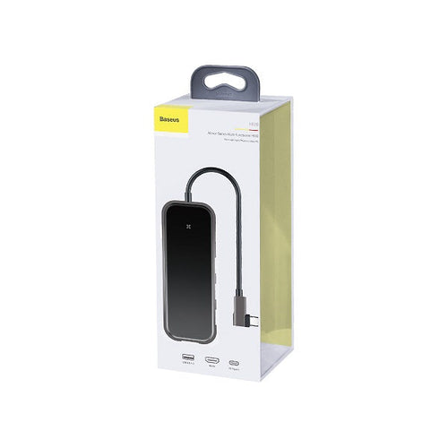 Baseus CAHUB-BZ0G Multi-functional HUB (Type-C to 3xUSB3.0+HD4K+PD) (Gray)