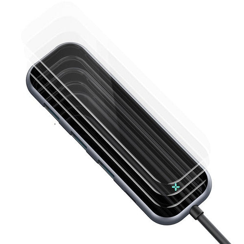 Baseus CAHUB-BZ0G Multi-functional HUB (Type-C to 3xUSB3.0+HD4K+PD) (Gray)