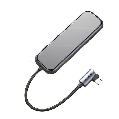 Baseus CAHUB-BZ0G Multi-functional HUB (Type-C to 3xUSB3.0+HD4K+PD) (Gray)