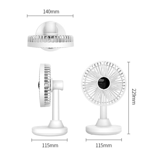 Orico YT-N9C-WH-BP Oscillating Desk Fan (White)