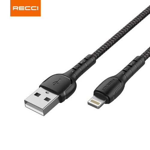 Recci RTC-N16C USB-A to Type C 3A Charging Cable 1M (Black)