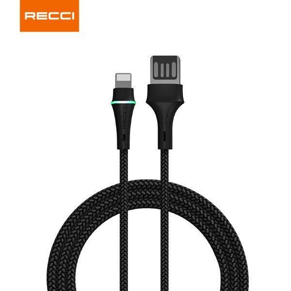 Recci RTC-N19C USB-A to Type C 3A Charing Cable 1M (Black)