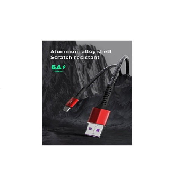 Recci RTC-P30C USB-A to Type C 3A Charging Cable 1.2M (Black)