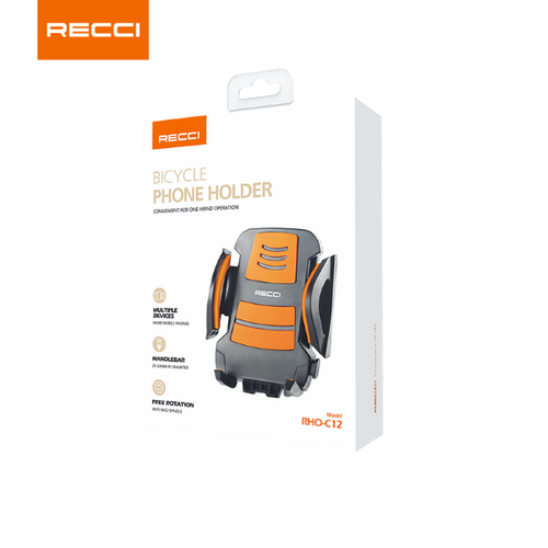 Recci RHO-C12 Bicycle Phone Holder (Black)