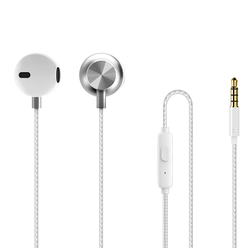 Recci REP-L03 Wired Earphone (Silver)