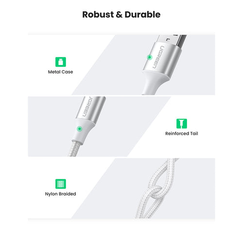 Ugreen US288 USB-C To USB A 2.0 1M White Male Cable