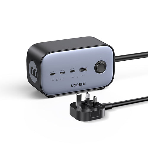 Ugreen CD270 Nexode 100W PD GAN Desktop Charger (3C1A) and 2 A/C Sockets