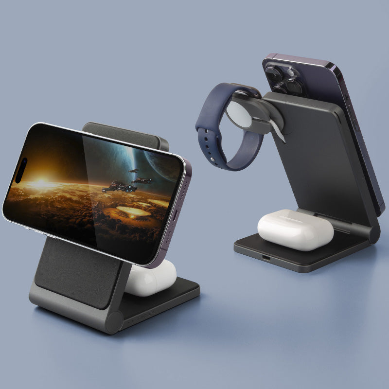 Energea MagTrio 3-in-1 Foldable MagSafe Wireless Charger