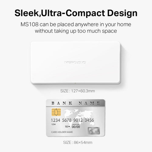 Mercusys MS108 8-Port 10/100Mbps Desktop Switch