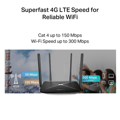 Mercusys MB115-4G 300 Mbps Wireless N 4G LTE Router