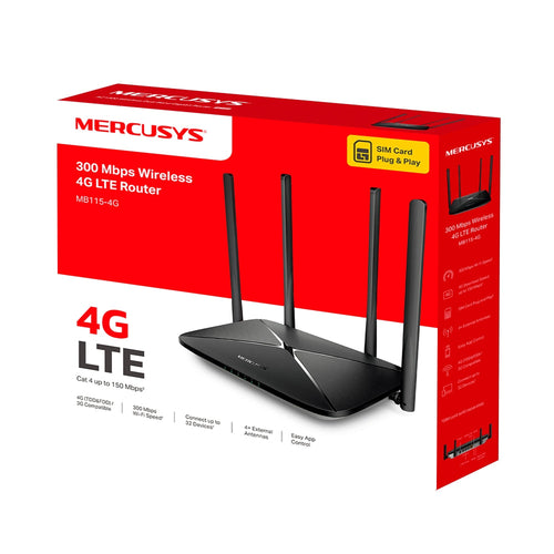 Mercusys MB115-4G 300 Mbps Wireless N 4G LTE Router