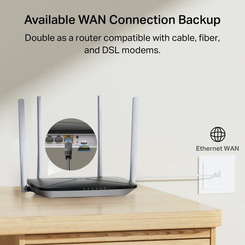 Mercusys MB135-4G AC1200 WiFi Dual Band 4G LTE Router